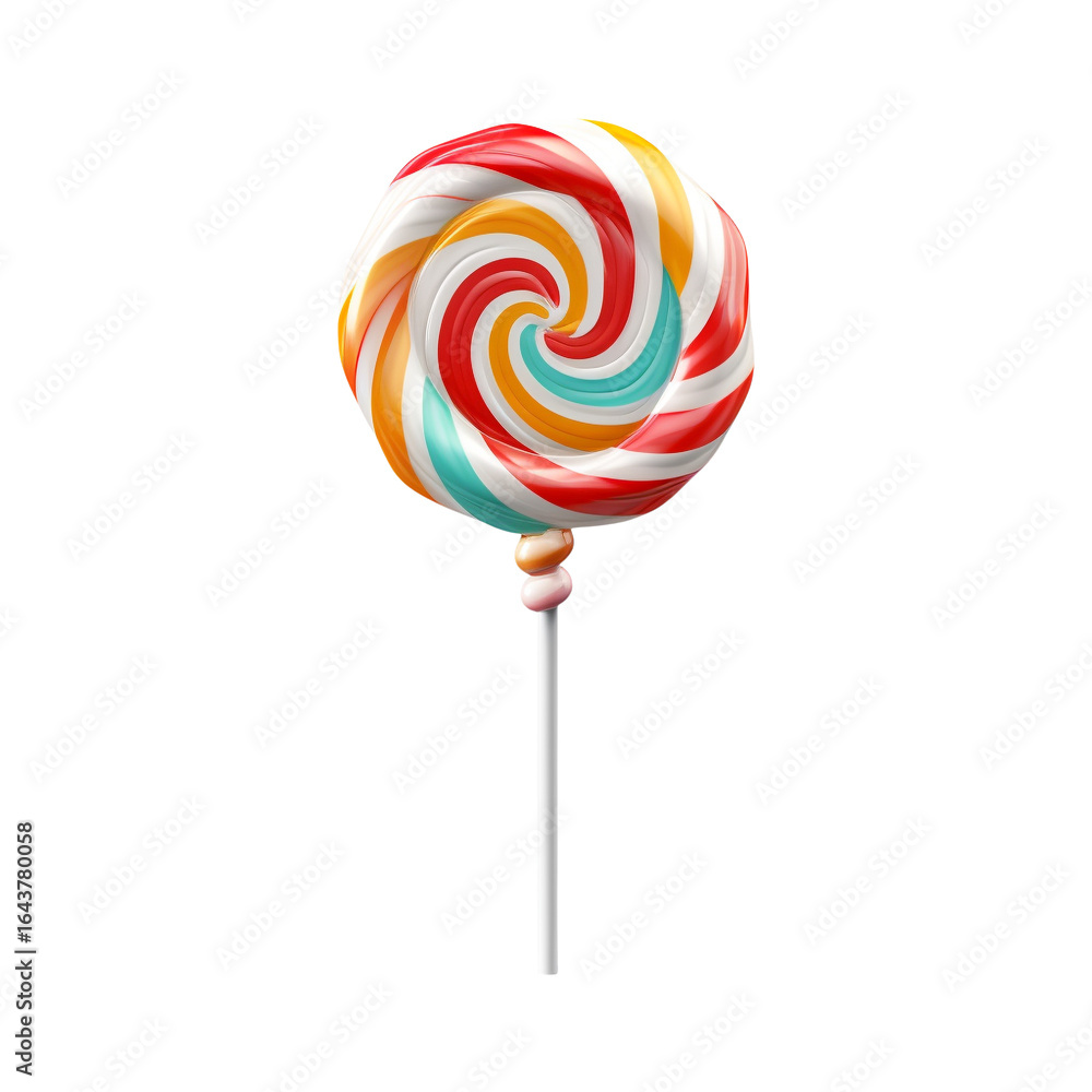 custom made wallpaper toronto digitalColorful Swirl Lollipop with Pink Orange Green Layers – Single PNG