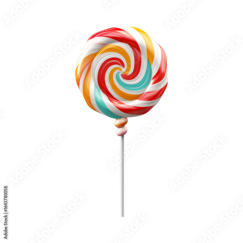 Wallpaper Mural Colorful Swirl Lollipop with Pink Orange Green Layers – Single PNG
 Torontodigital.ca