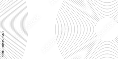 Vector abstract round wave lines.Technology, data science, geometric border pattern. Isolated on white background. Vector illustration.