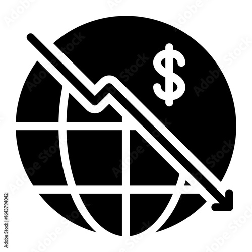 financial glyph icon
