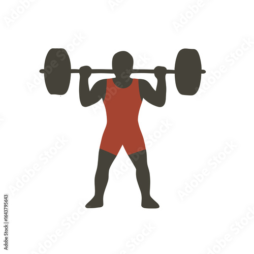 man lifting weights