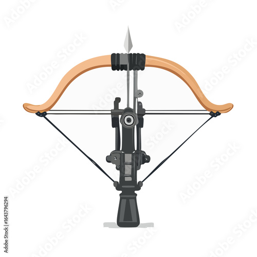 Antique Repeating Crossbow Design, Medieval Weapon, Arrow Launcher