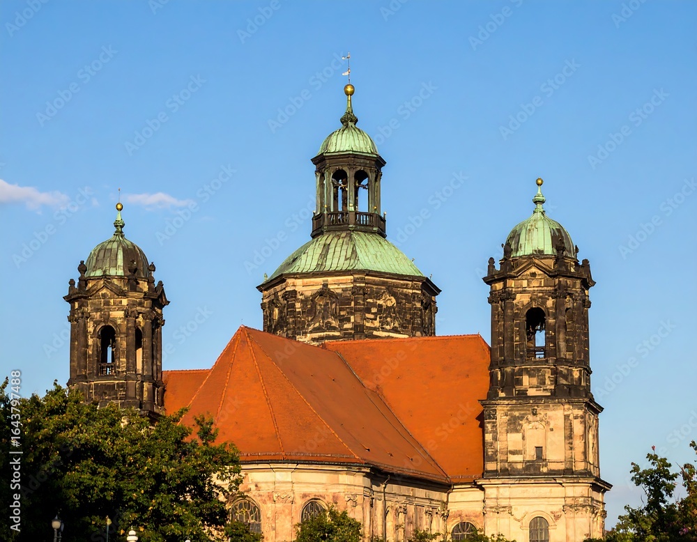 Fototapeta premium Church rooftop architecture