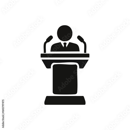 Public Speaking Silhouette