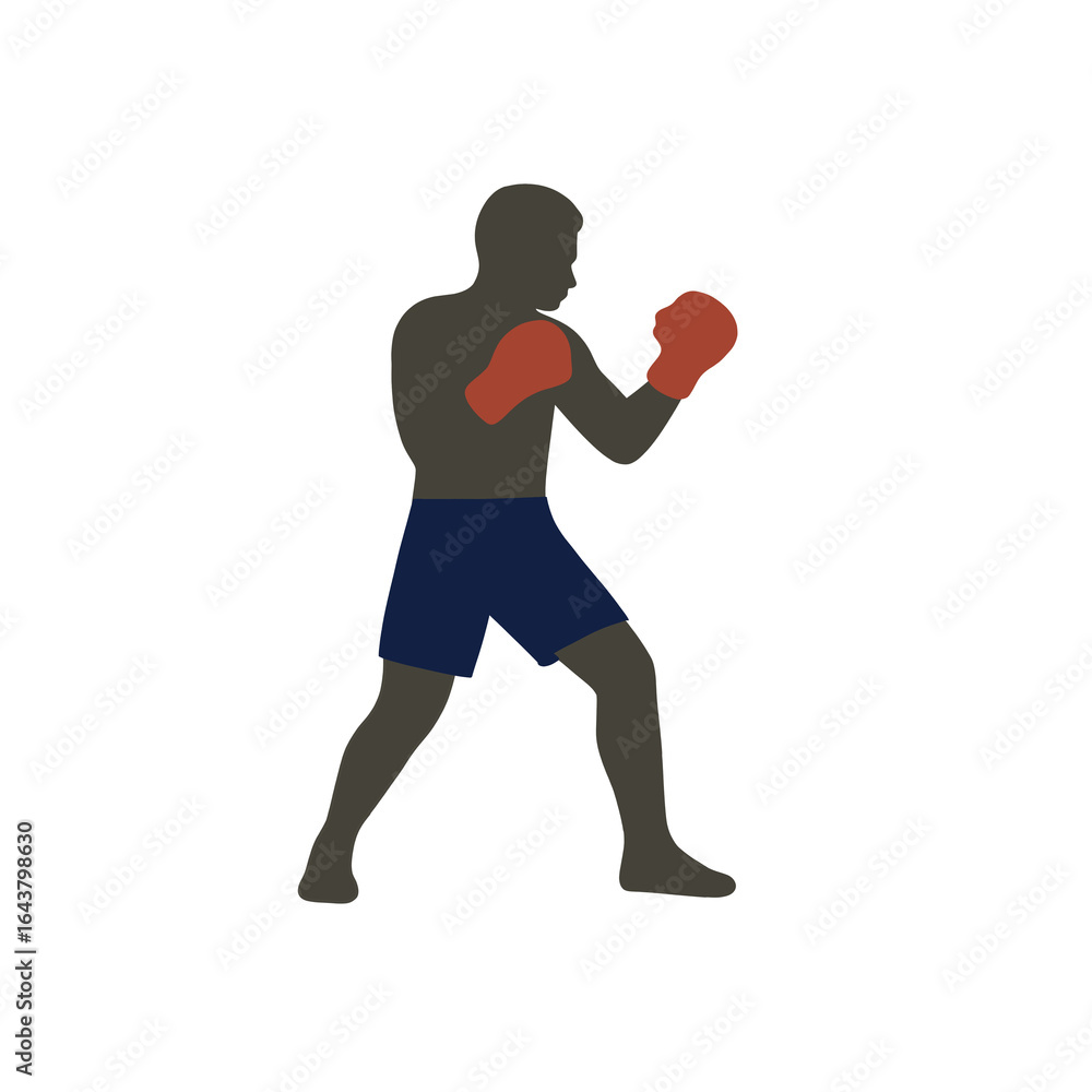 boxer with boxing gloves boxer with boxing gloves