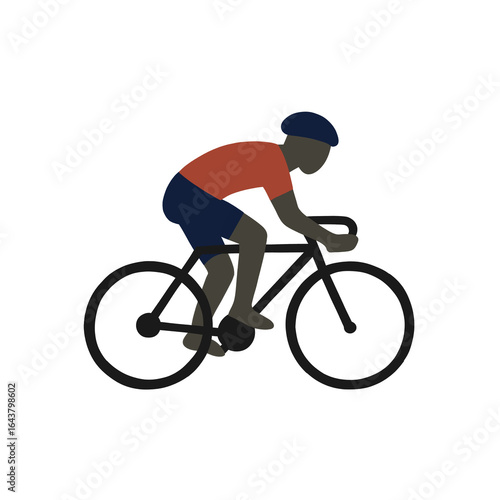 man riding a bike