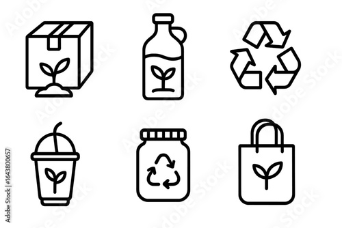 Innovative eco-friendly packaging and products supporting sustainability and recycling initiatives in modern consumerism