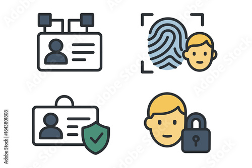 Security measures for identity verification using biometrics and identification cards in a digital context