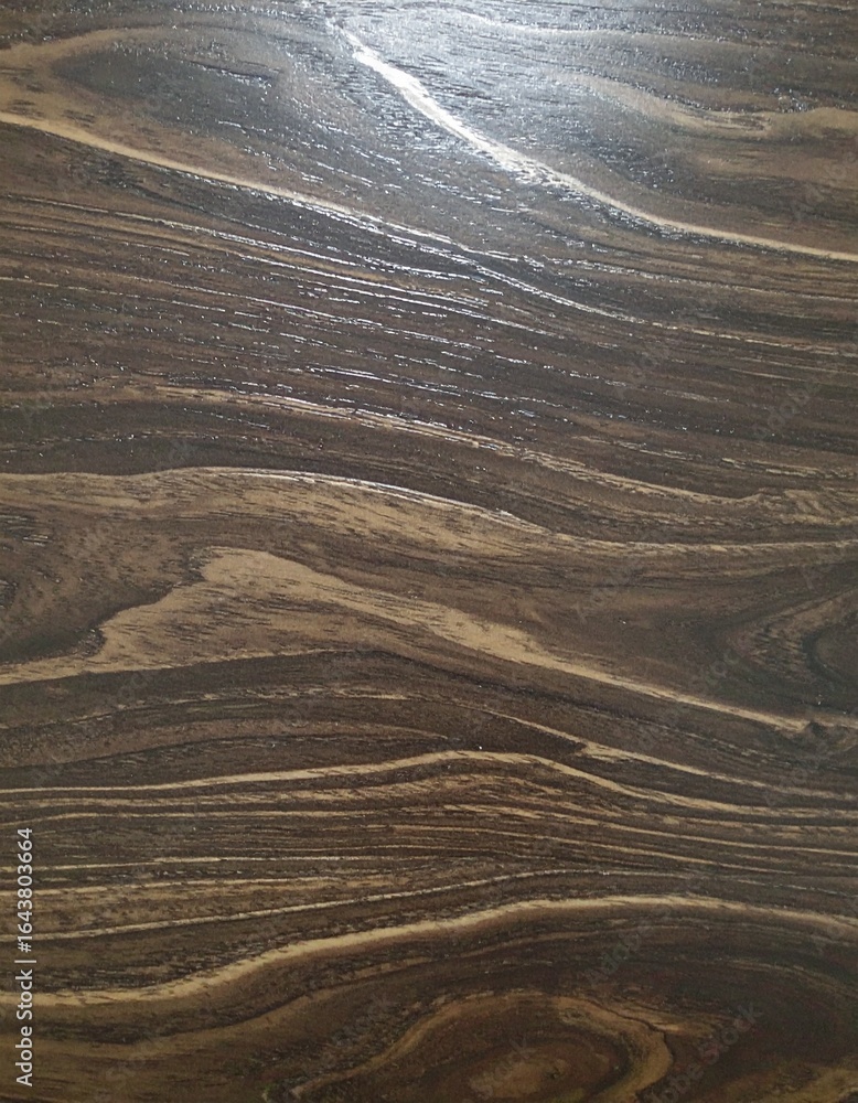 Fototapeta premium Dark brown wood grain texture