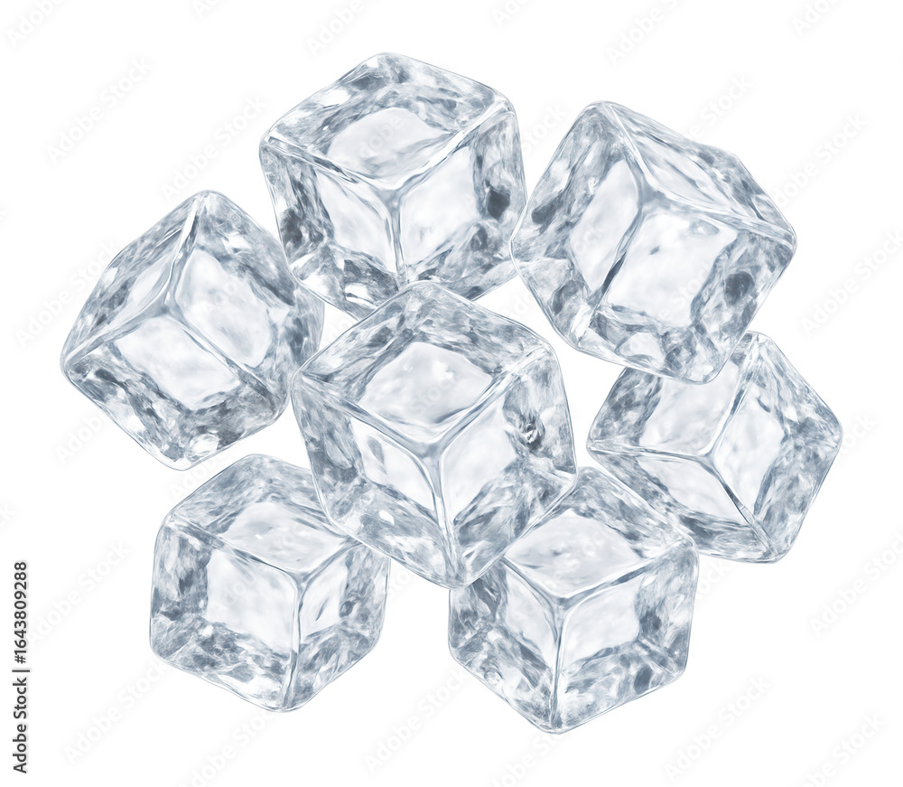 Obraz premium Ice cubes.