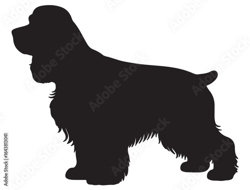 AMERICAN COCKER SPANIEL DOG SILHOUETTE