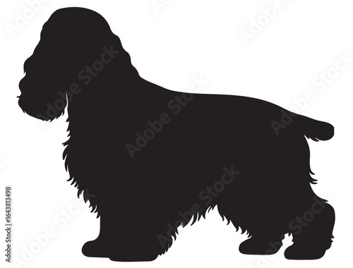 AMERICAN COCKER SPANIEL DOG SILHOUETTE