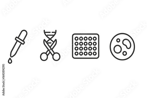 Laboratory equipment for scientific research in a modern setting with essential tools and instruments for experiments