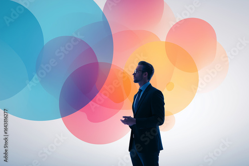 human, people, silhouette, presentation, faith, group, inspiration, idea, announcement, proposal, sales, persuasion, announcer, anchor, businessman, salesman, host, expert, planner, consultant, lawyer