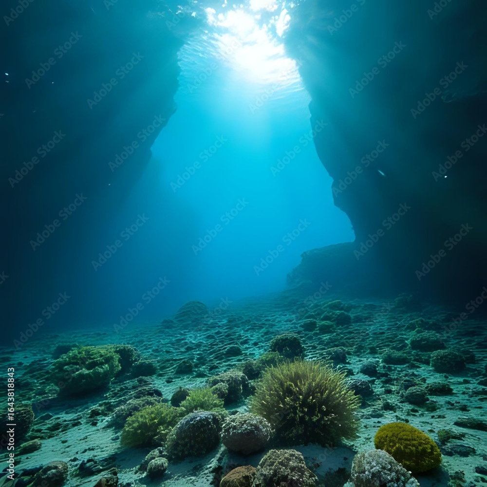Fototapeta premium underwater scene with coral reef