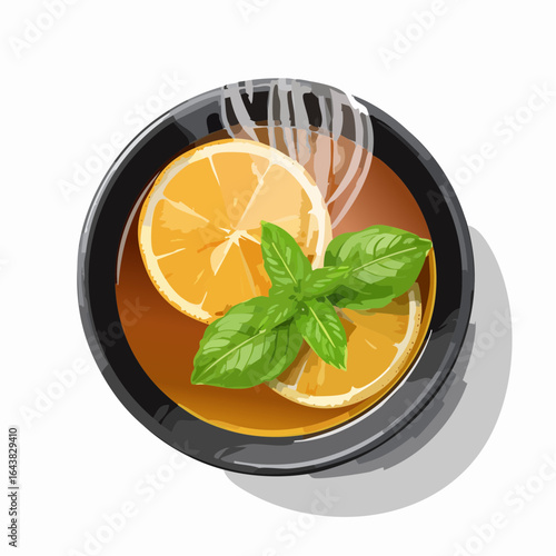 Delicious indian dal tadka a flavorful lentil soup garnished with cilantro
3