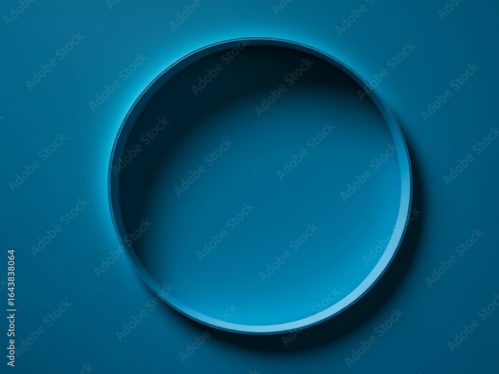 Elegant light blue circles arranged to form a minimalist frame design aesthetic presentation Elegant light blue circles arranged to form a minimalist frame design aesthetic presentation