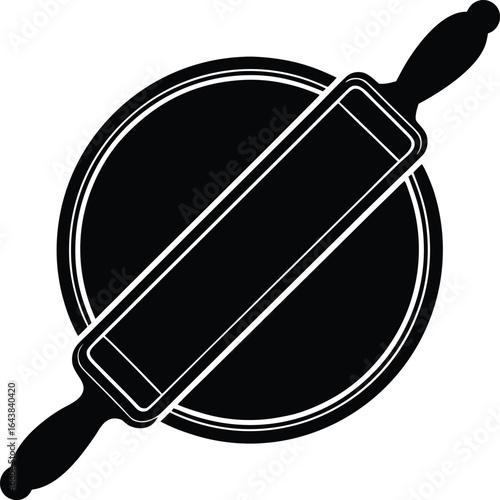 vector illustration of rolling-pin