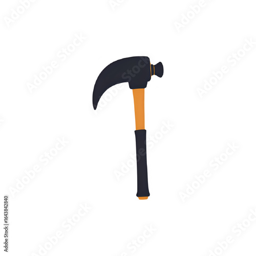 Claw Hammer:  Construction Tool, Repair, DIY Project, Black & Orange