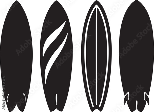 vector illustration of a surfboard