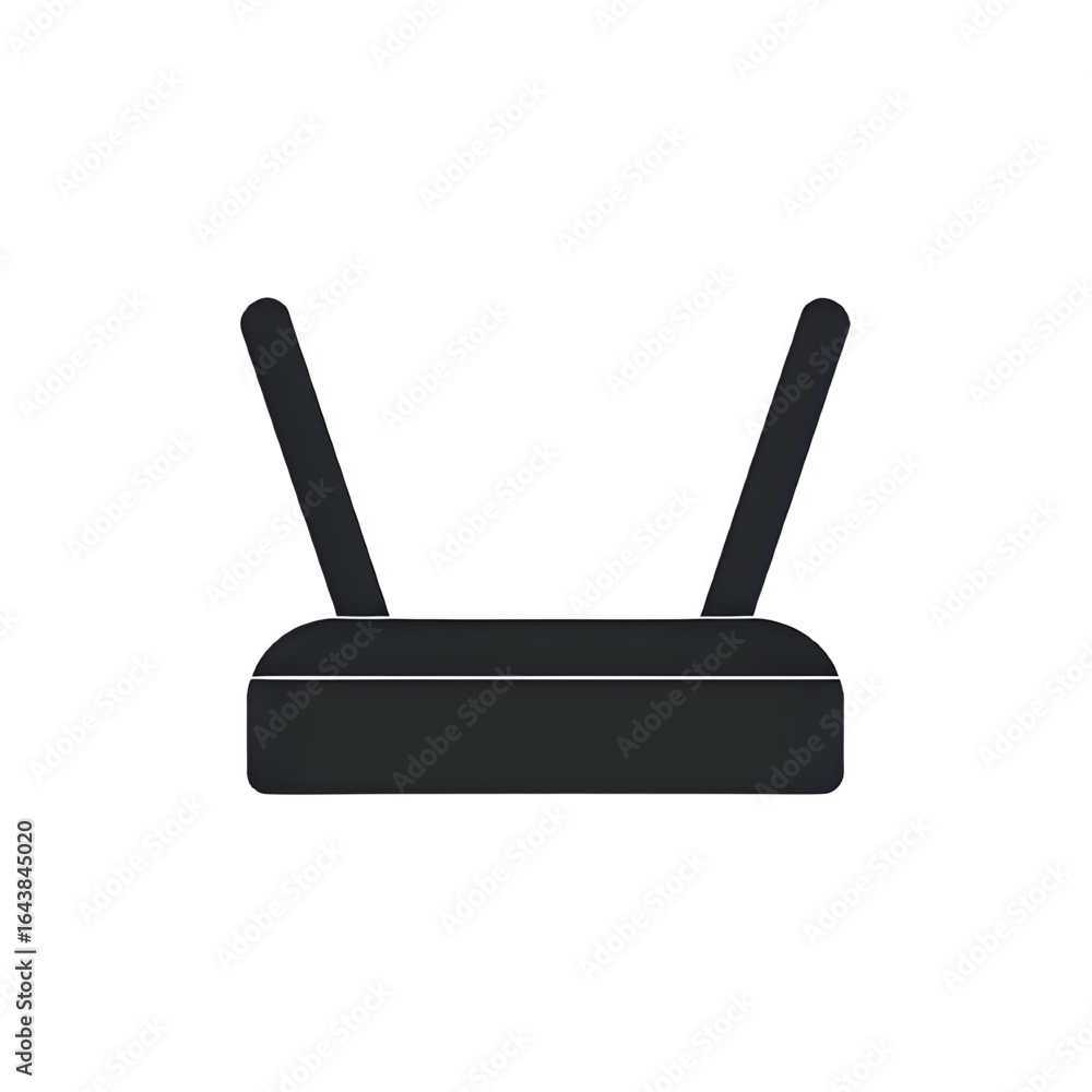 Fototapeta premium Wireless Router: Fast Internet Connection, Network Device, Home WiFi