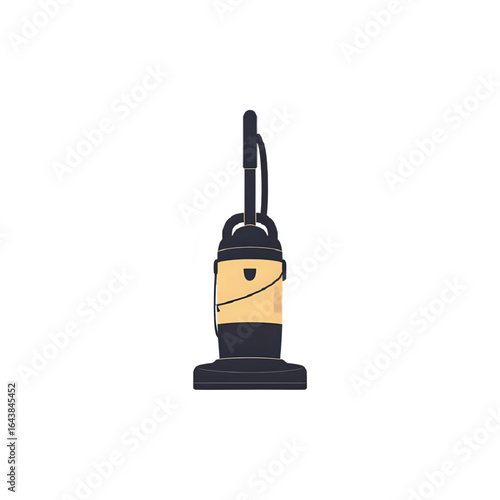 Upright Vacuum Cleaner Illustration: Cleaning Equipment Graphic