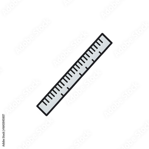 Diagonal Ruler: Precise Measurement Graphic