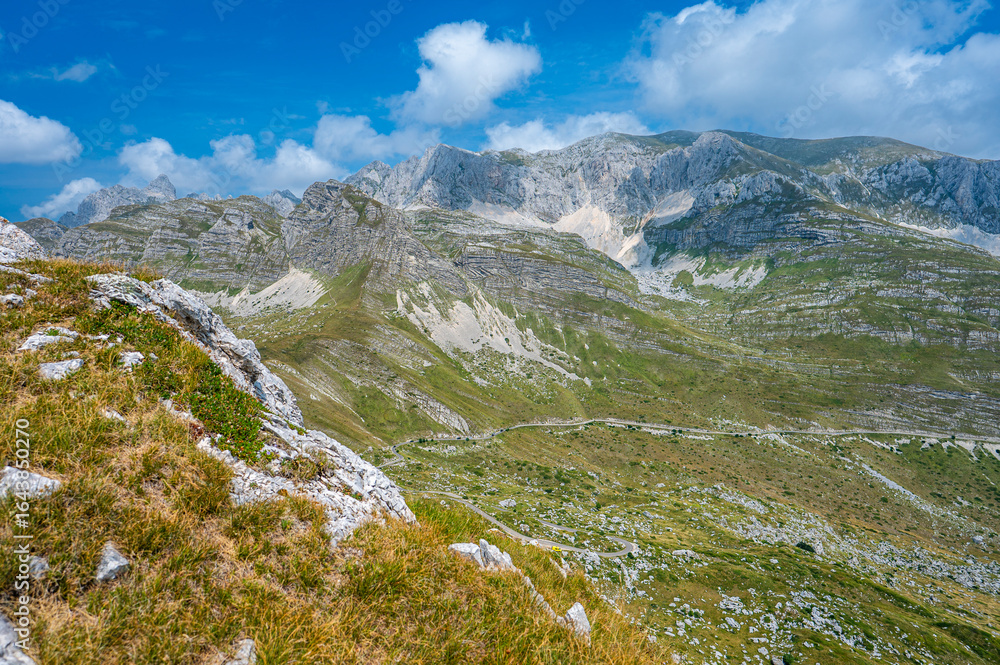 Fototapeta premium Summer mountain landscape of the Durmitor National Park, Montenegro.