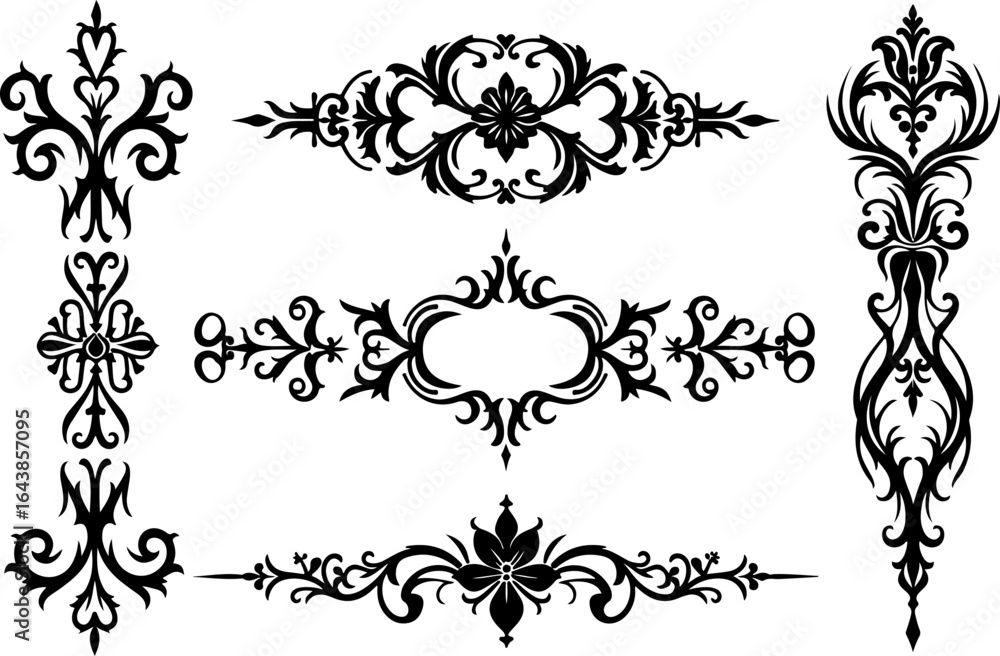 Naklejka premium Celtic Knot & Tribal Mandala Vector Set – Ornamental Symbol Collection vector bundle