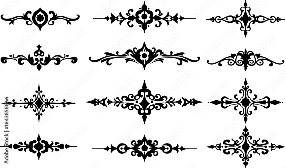 Fototapeta premium Celtic Knot & Tribal Mandala Vector Set – Ornamental Symbol Collection vector bundle