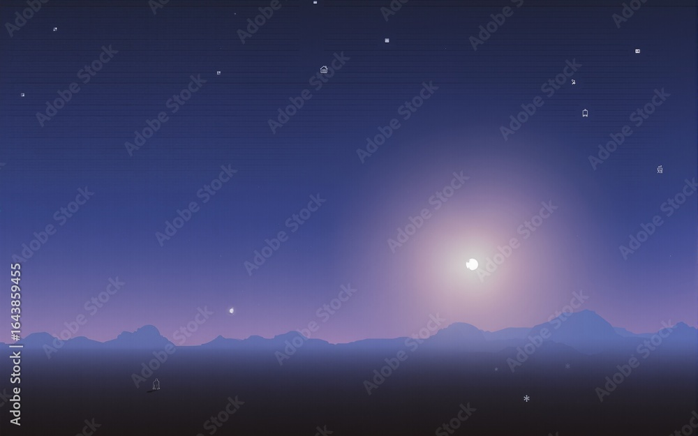 Fototapeta premium お月見・十五夜のフレームベクターイラスト. High quality