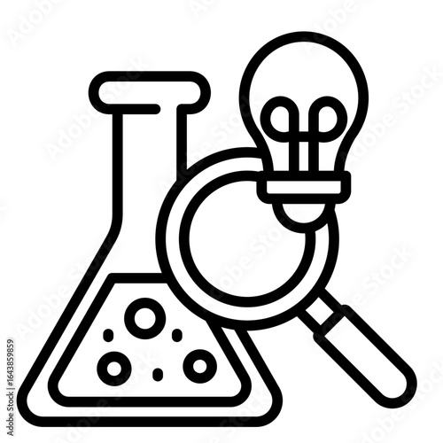 R&D Lab  Icon Element For Design