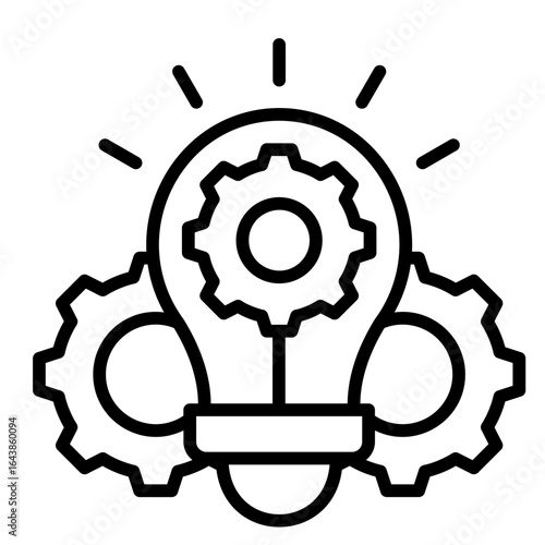 Invention Gear  Icon Element For Design