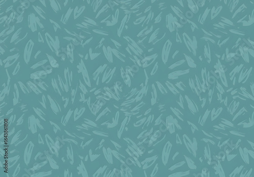 Seamless abstract teal brush stroke pattern background texture
