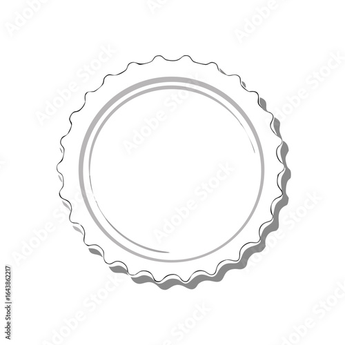 Simple outline of a bottle cap