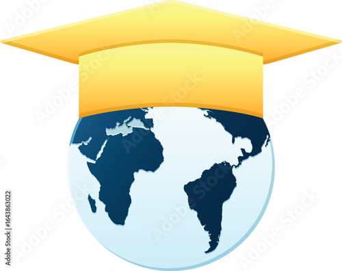vector illustration of online education
