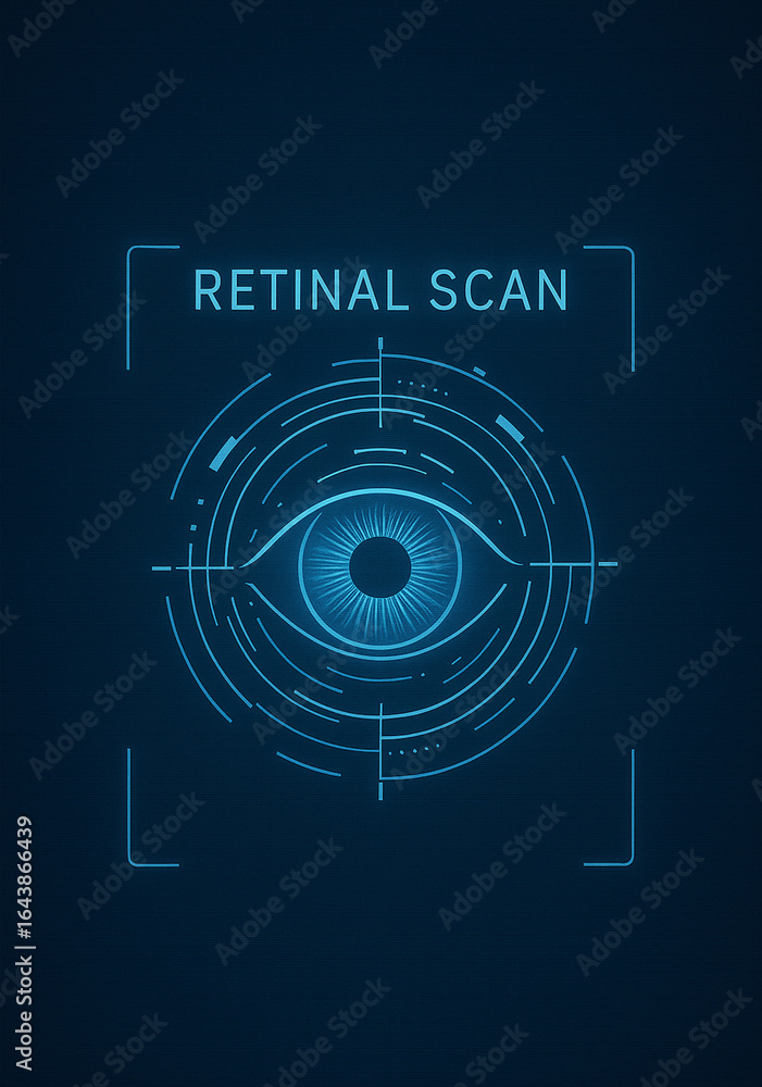 Obraz premium Advanced Retinal Scan Display - AI Generated