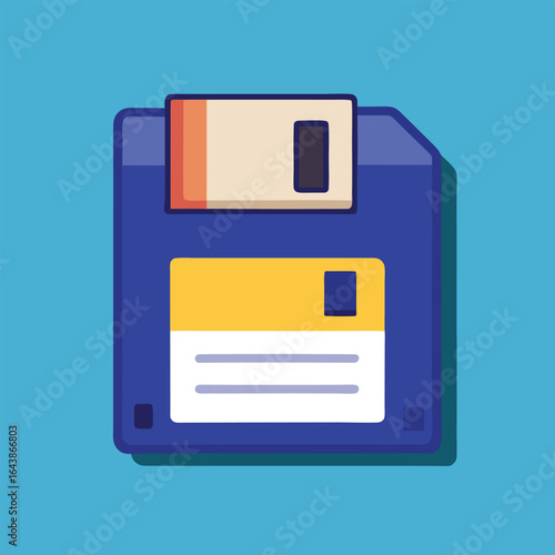 Vector floppy disk save icon