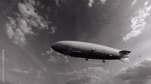 Hindenburg Zeppelin 3D Video Animation