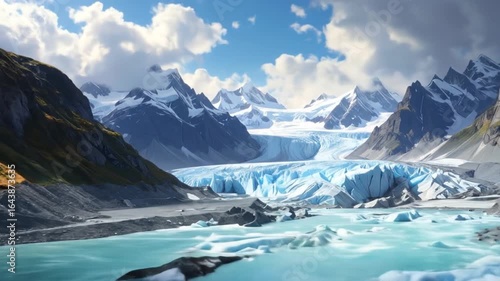 Wallpaper Mural Majestic glacier landscape Torontodigital.ca