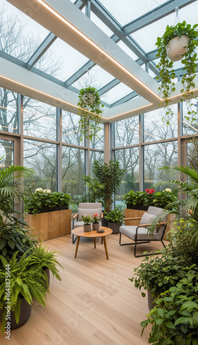 Moderner Wintergarten