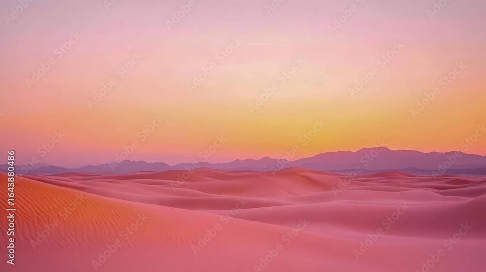 Fototapeta premium desert sunrise gradient background with peach lavender merge