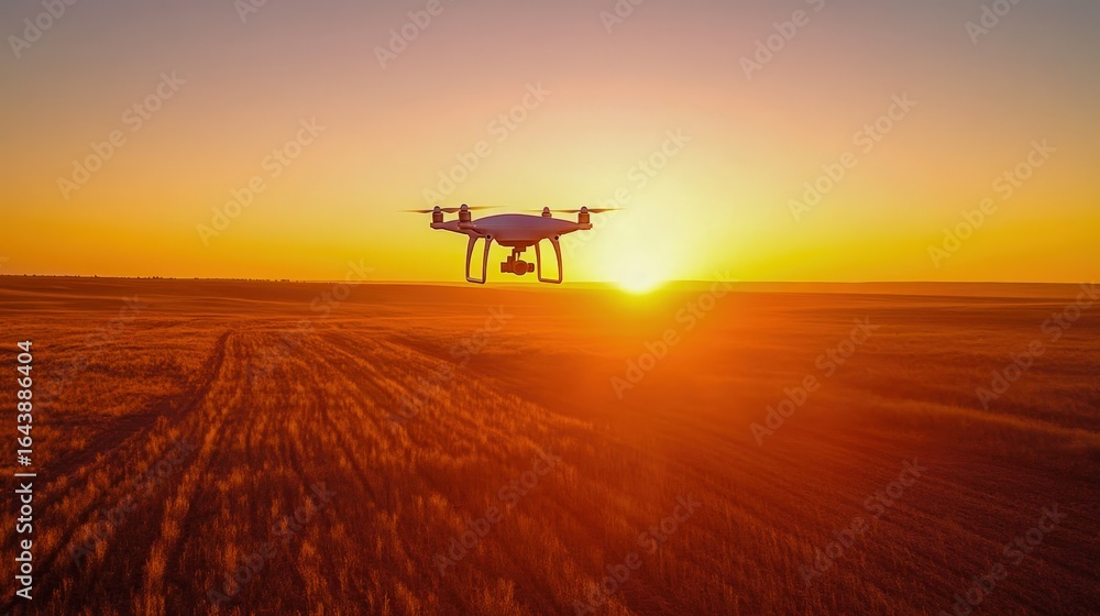 Obraz premium drone aerial photography capturing vast landscape 