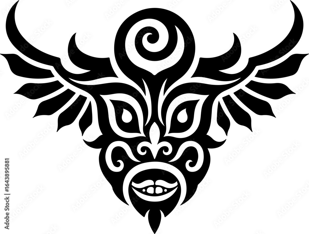 Naklejka premium Maori & Tribal Tattoo Design Bundle – Polynesian-Inspired Vector Set