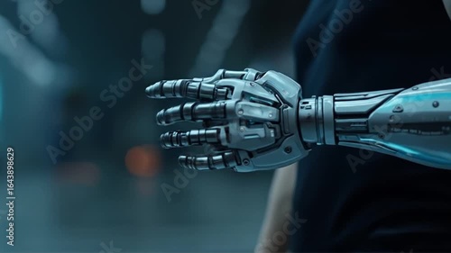 Close-up of a Sophisticated Robotic Arm Demonstrating High-Tech Innovation
