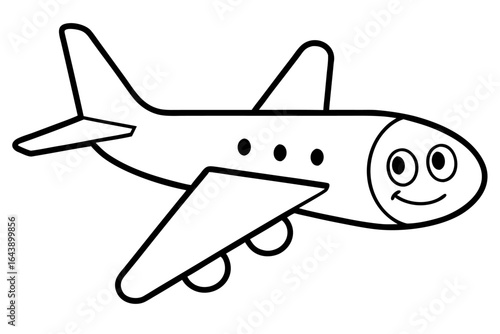 Vector illustration of a toy airplane isolated on a white background for aviation travel and flight