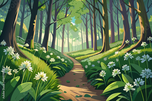 spring in the forest