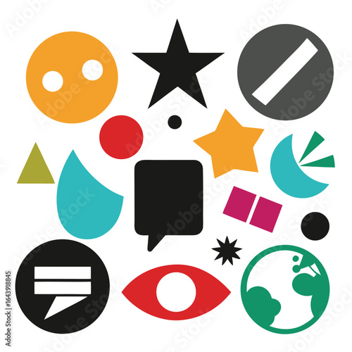 Colorful travel icon set vector illustration