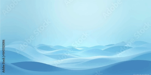 Abstract blue wave background with ocean and flowing design