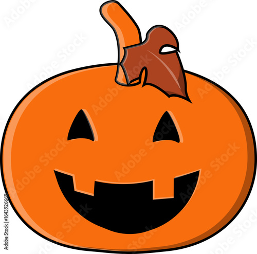 Vector Illustration of a Halloween Jack O Lantern